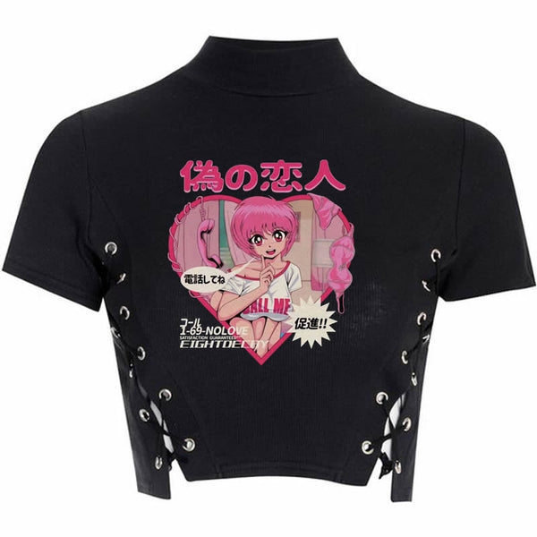 Sanrio Kawaii Hello Kitty Y2k T-shirts Clothes Summer Anime Print Tees  Cartoon Couple Short-sleeved Student Loose Tops Girl Goth