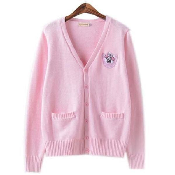Kawaii Sweet Pink Pullover Sweater - Kawaii Fashion Shop