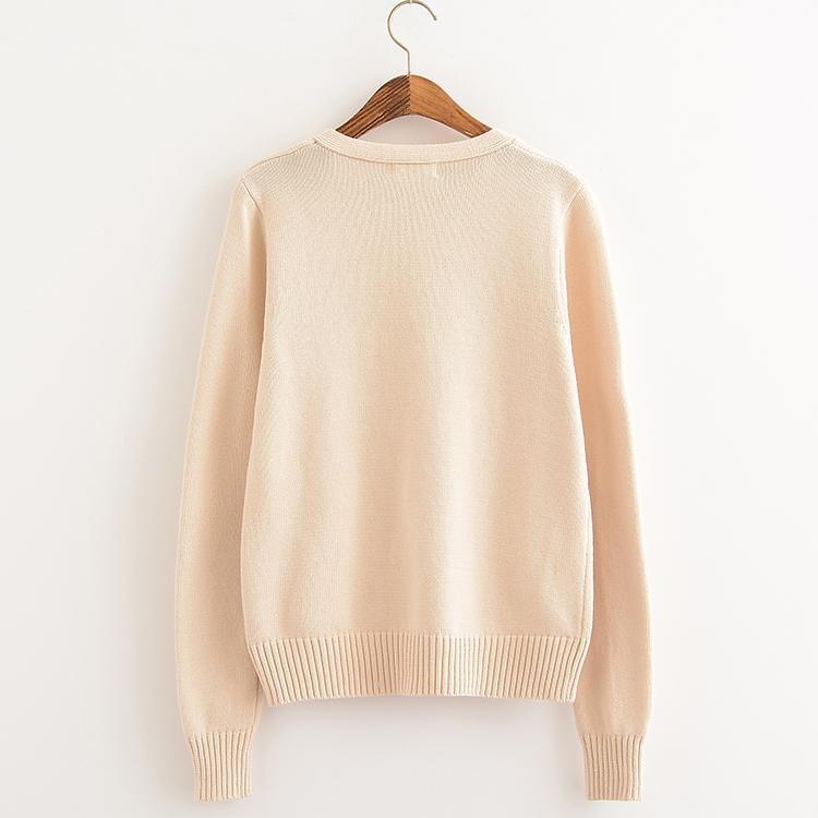 Peach Cinnamoroll Sanrio Knit Cardigan Sweater Sweatshirt Harajuku Japan Kawaii Fashion