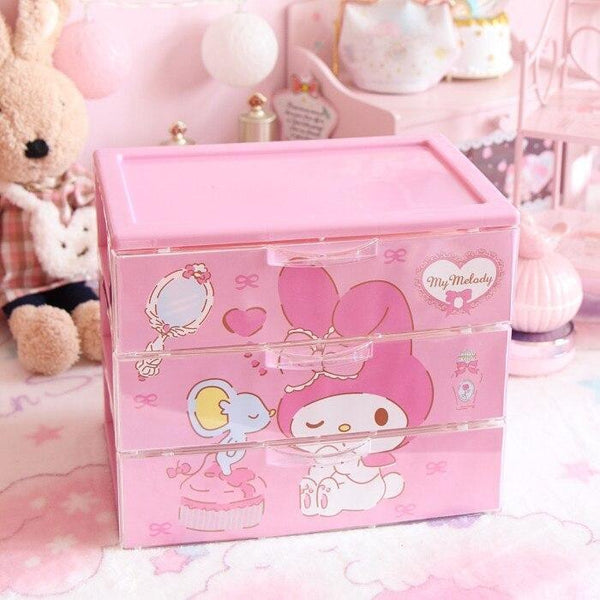 My Melody Heart Storage Box in 2023  Cute storage boxes, Storage box,  Melody