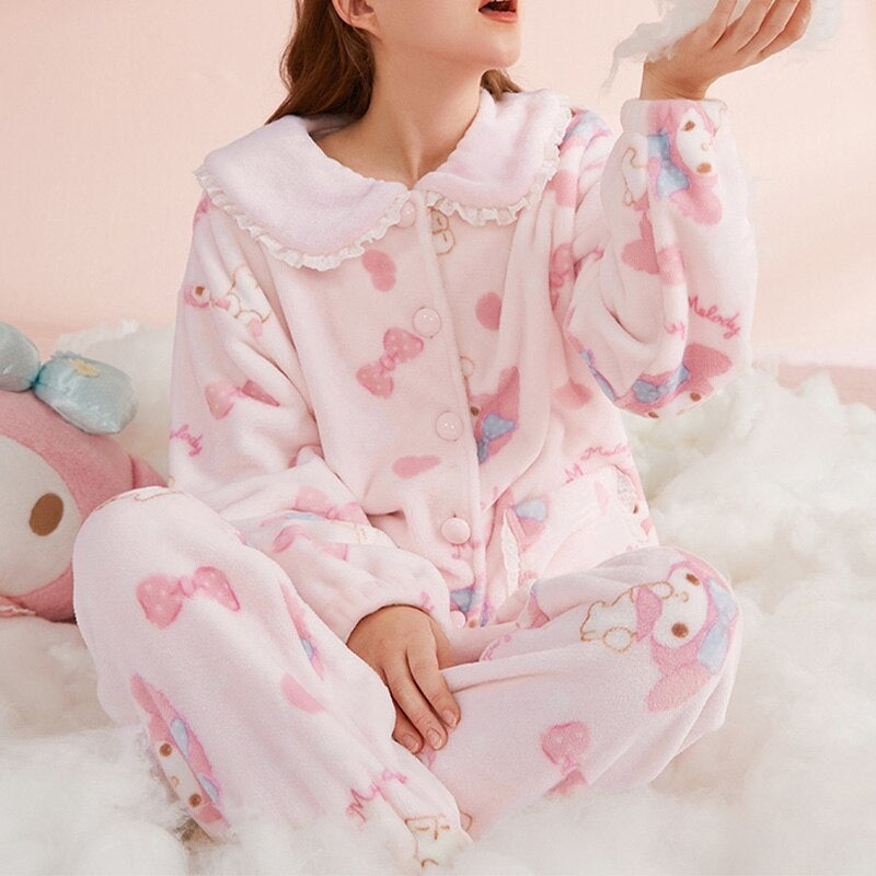 Fluffy Pajama Set