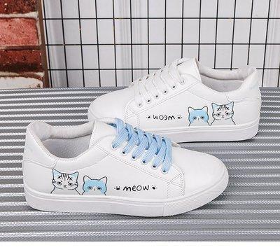Meow Runners - blue cats / 4 - shoes