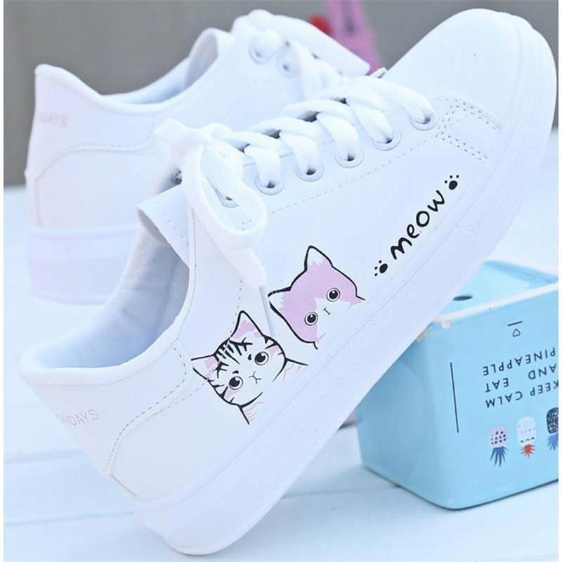 Meow Runners - pink cats / 4 - shoes