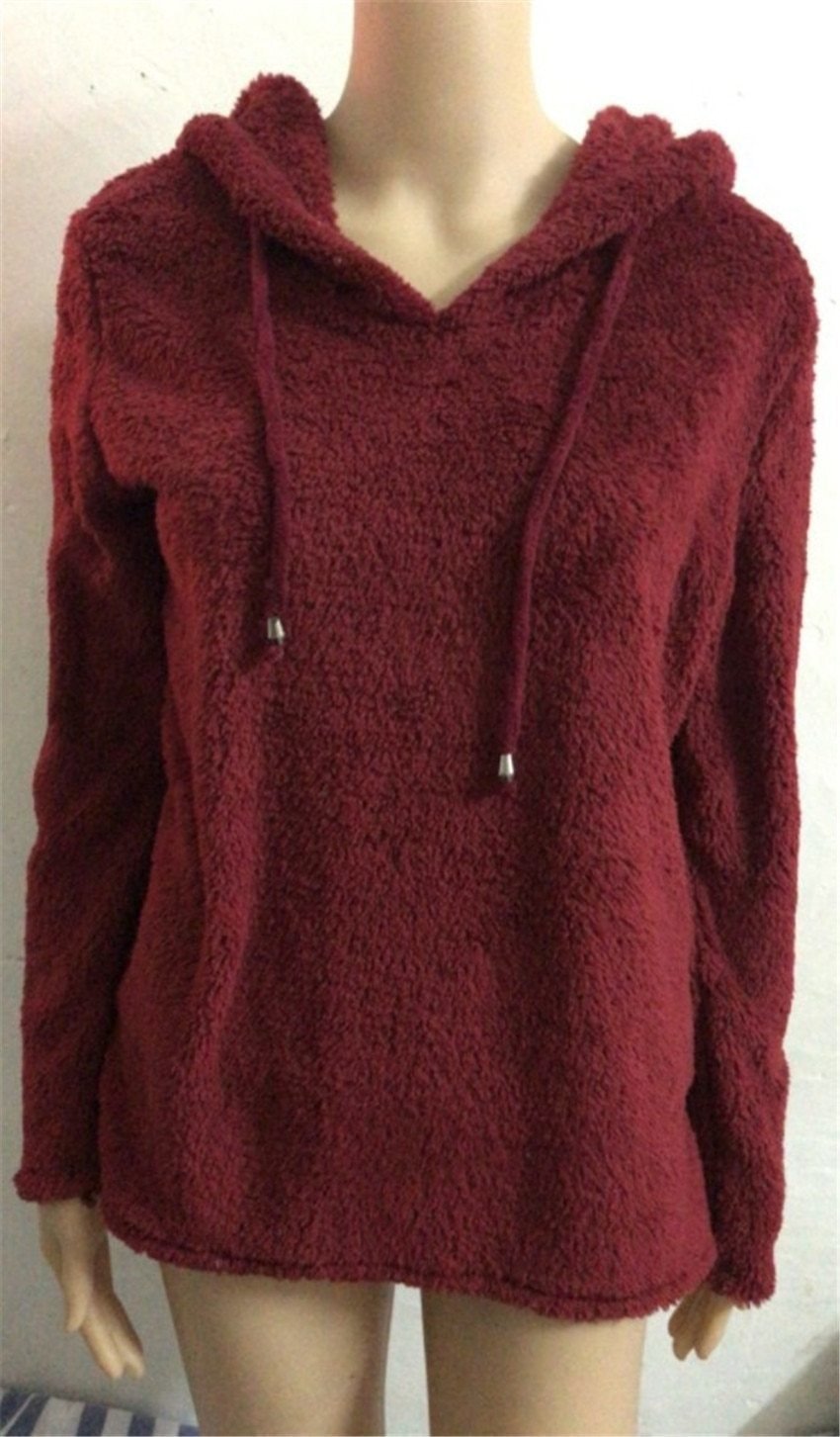 Aurore fuzzy hoodie Clearance