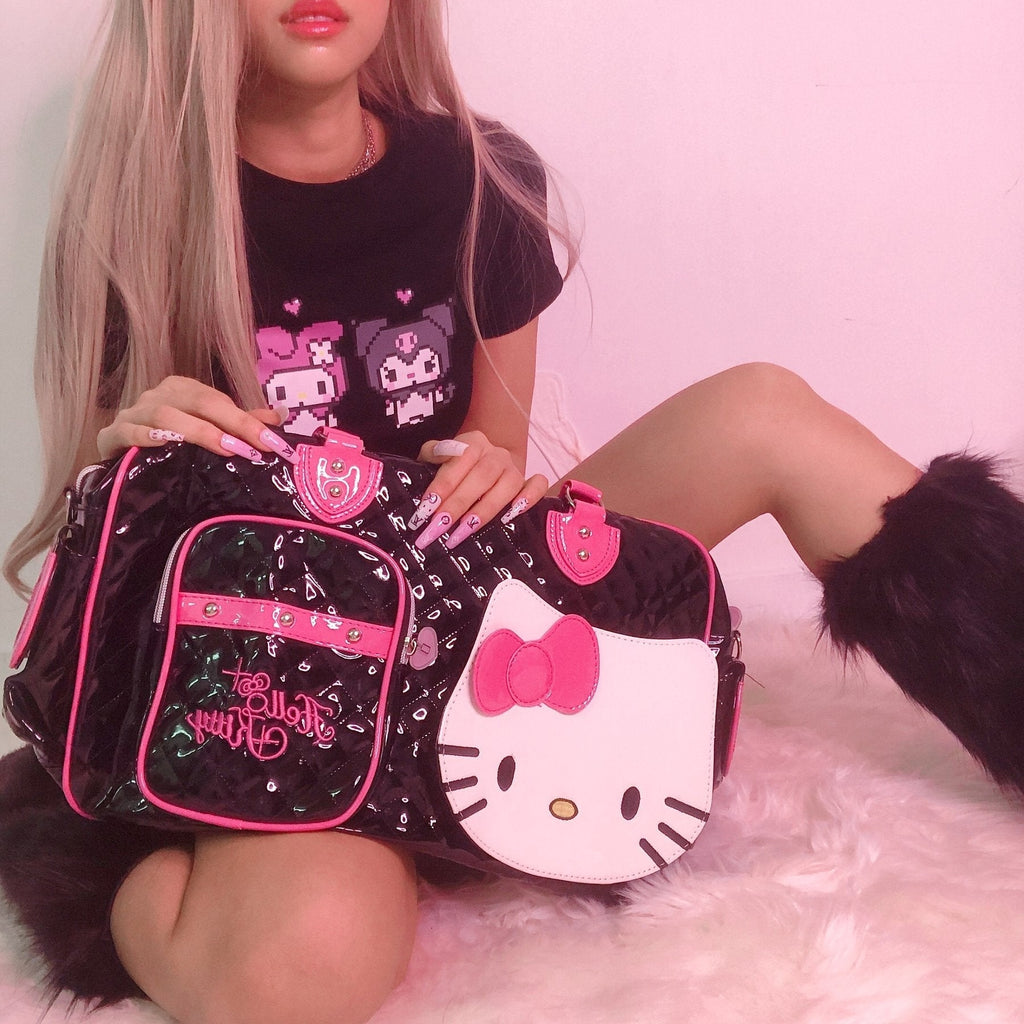 Hello kitty Sanrio denim mini shoulder bag purse | Sanrio bag, Hello kitty  handbags, Purses and bags