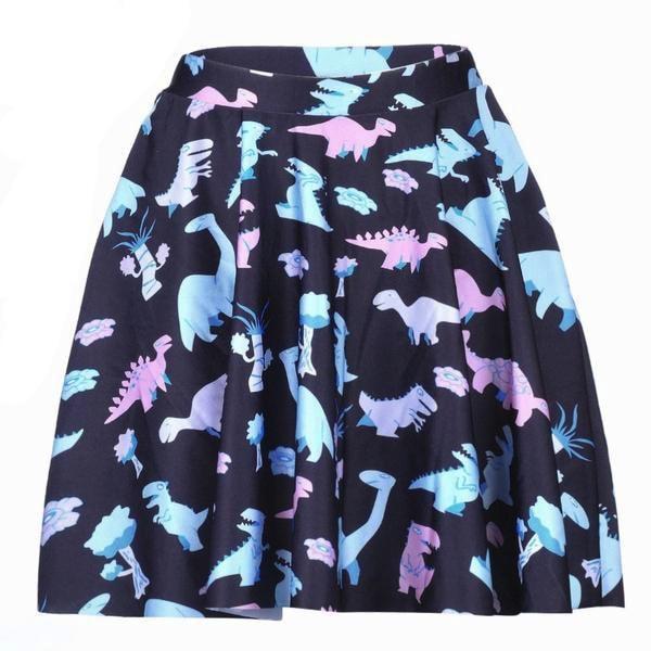 Pastel Goth Dinosaur Mini Skirt Cute Kawaii Fashion | Kawaii Babe