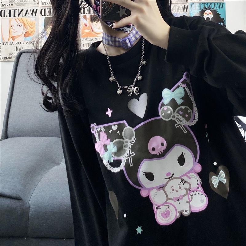 Pastel Goth Kuromi Crewneck Sweatshirt Hoodie Top Kawaii Babe