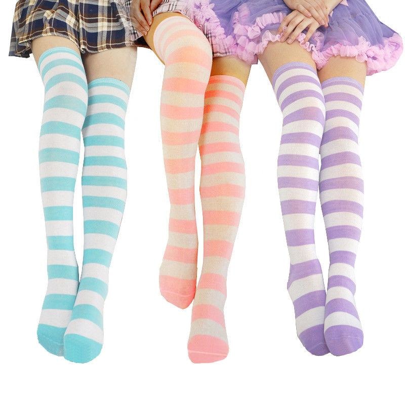 Gothic Teddy Bear Knife Thigh High Stockings Socks Lolita | Kawaii Babe