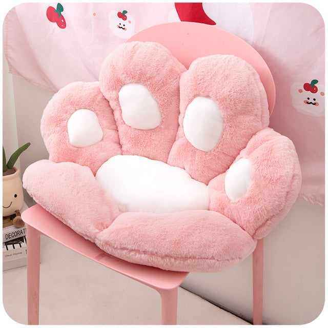 Paw Print Seat Cushion Computer Chair Accessory Pillow Gamer Kawaii – Kawaii Babe