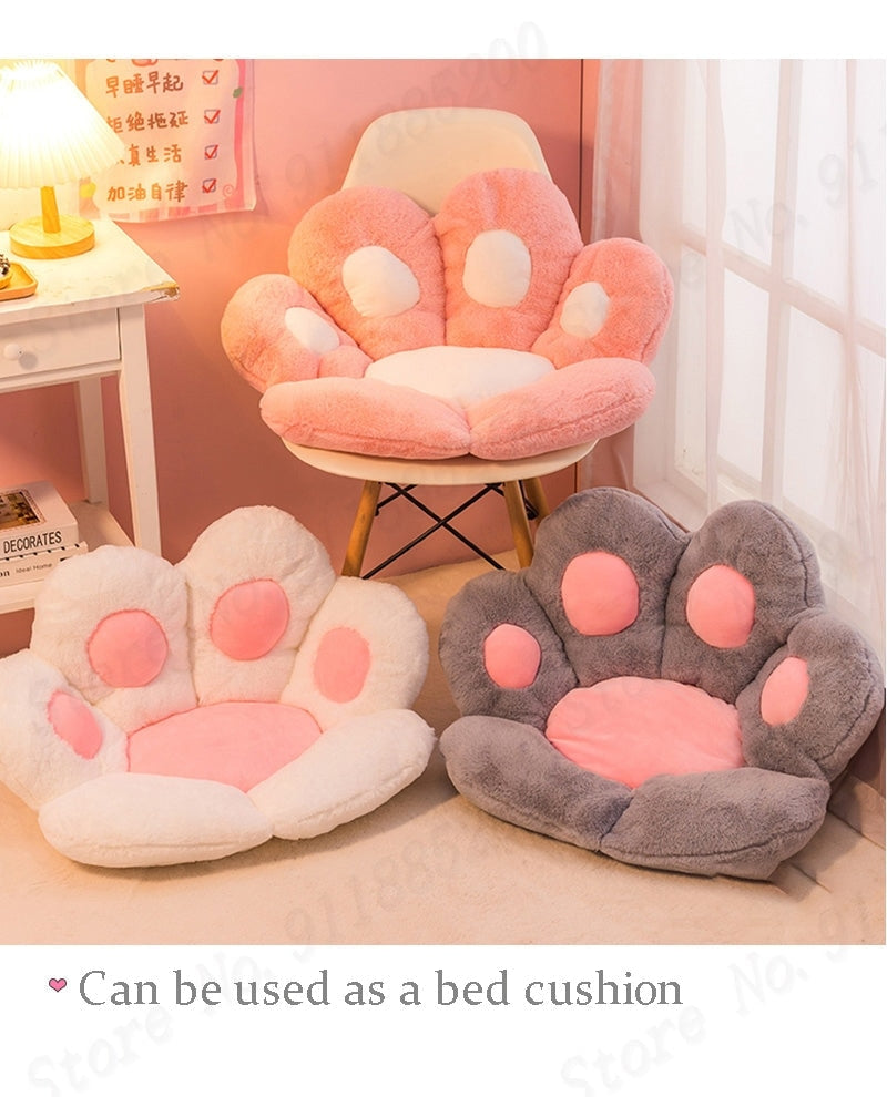 Paw Print Seat Cushion Computer Chair Accessory Pillow Gamer Kawaii – Kawaii Babe