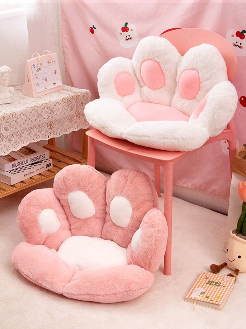 Floor Cushion Kawaii Cat Paw Cushion Chair Cat Paw Cushion Cute