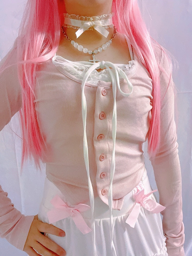 Katie LOLITA LOLITA カーディガン　ピンク LOLITA high socks – Katie Tokyo