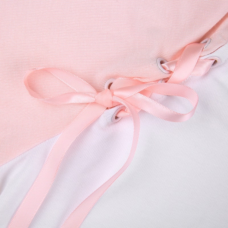 Pink Kitten Long Sleeve Crop Top - coquette, crop tops, dollette, fae, faecore Kawaii Babe