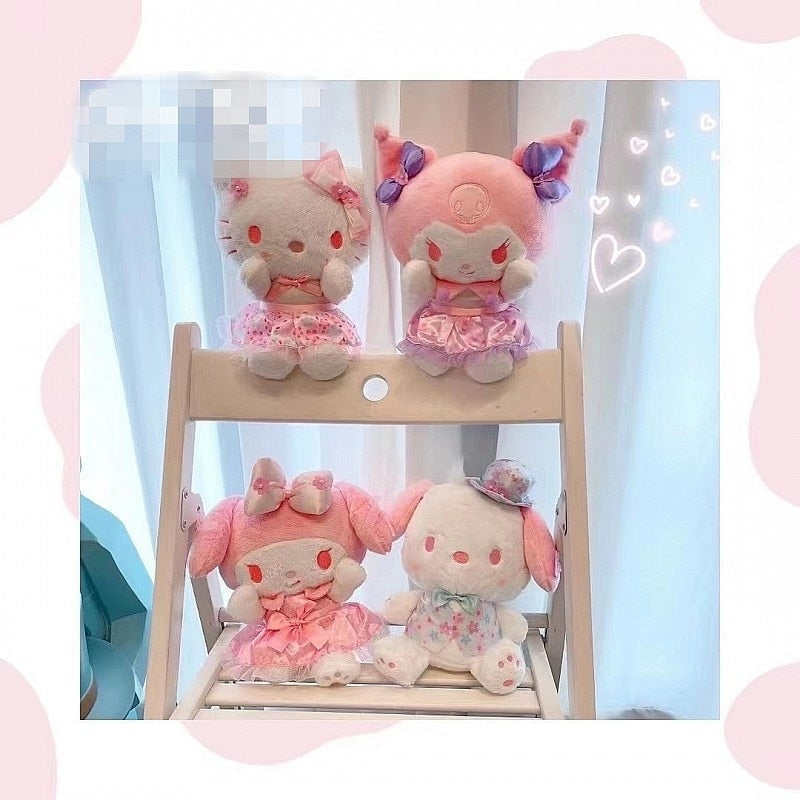 Pink Princess Cinna & Melody Plushies - stuffed animal