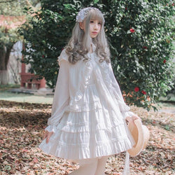 Elegant Girly Sweet Lolita Dress Pink Kawaii Harajuku Princess Fashion 