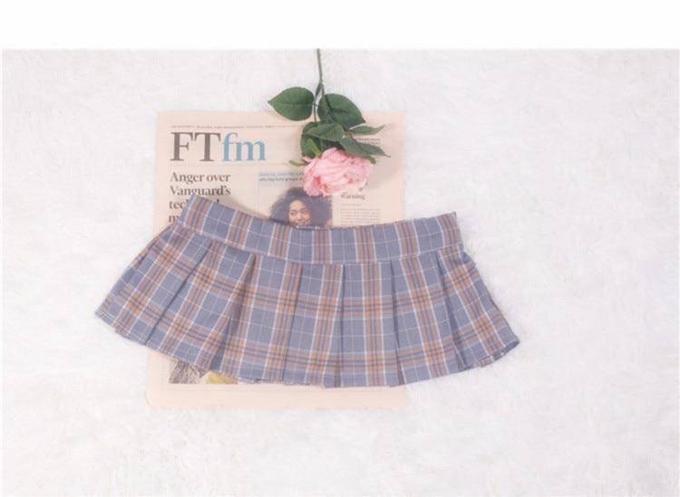Plaid Micro Skirt - tennis skirt