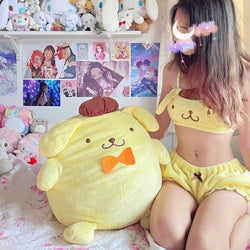 Pompompurin Lingerie Set - S - bloomers, bra and panties, panty, bras, brasier