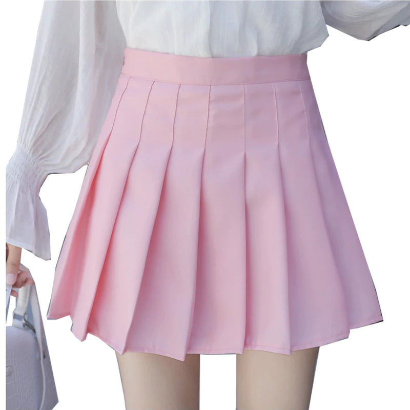 Preppy Pleated Skirt - Skirts