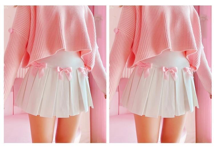 Princess Tennis Skirt - bowknot, bows, fairy kei, kawaii, kawaii fashion