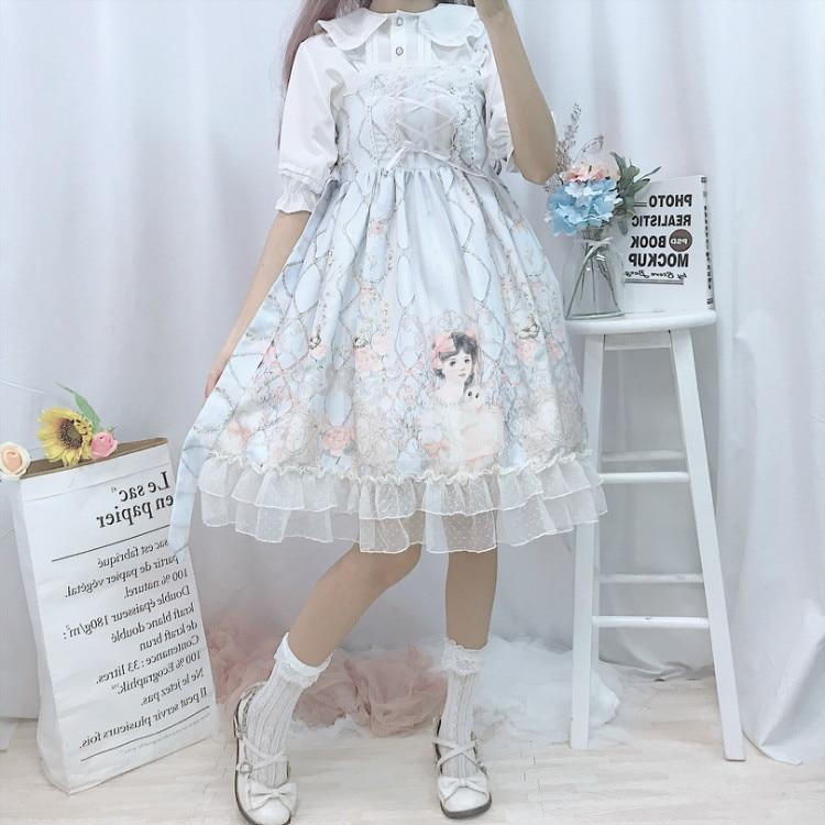 Porcelain Doll Sweet Lolita Dress JSK Kawaii Harajuku | Kawaii Babe