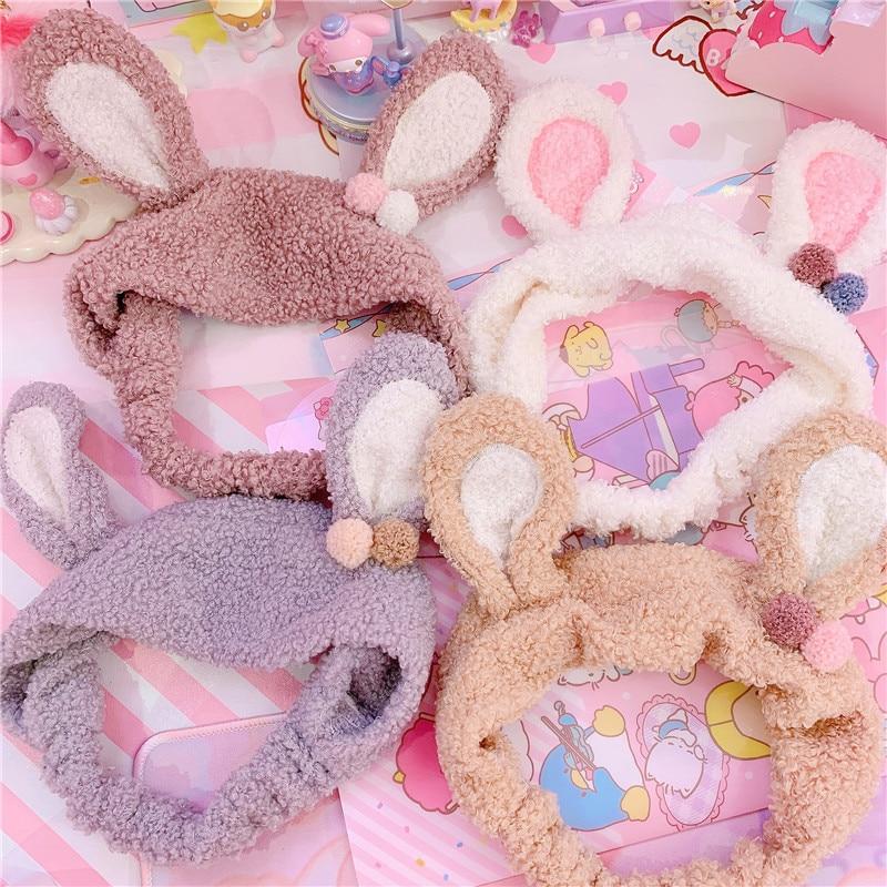 Fuzzy Bunny Hair Band Headband Cute Kawaii Fashion | Kawaii Babe