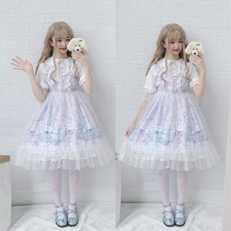 Ballerina Bunny Sweet Lolita Dress Harajuku Girly | Kawaii Babe