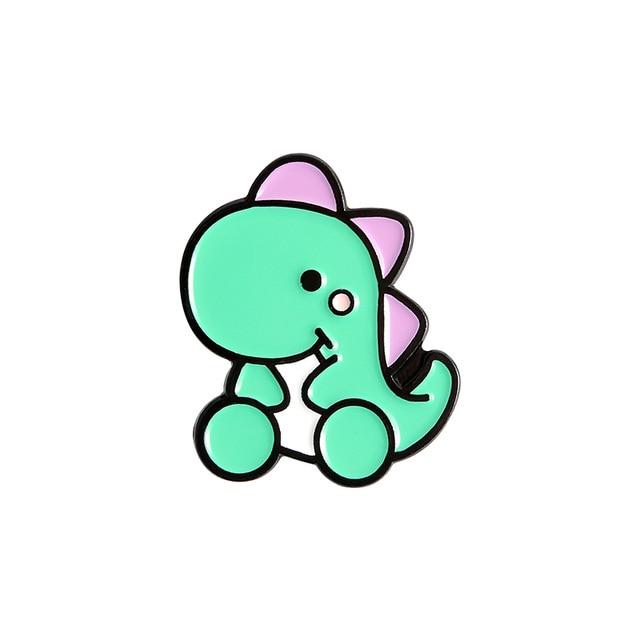 Baby Dinosaur Pastel Enamel Pins Lapel Brooch Cute | Kawaii Babe