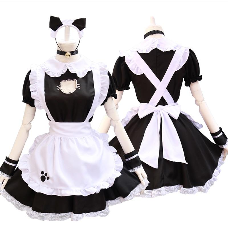 Yomorio Neko Maid Cosplay Costume Cat Maid Outfit Cute Lolita Fancy Dr –  YOMORIO