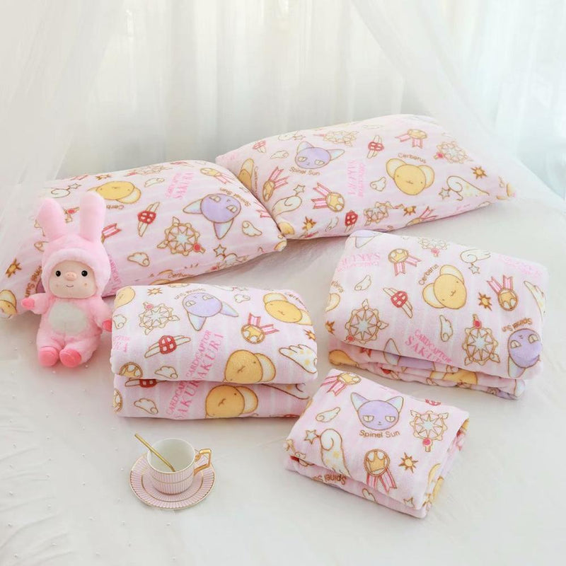Magical Girl Fuzzy Blanket Set
