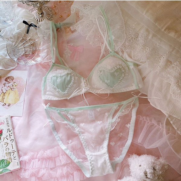 Chiffon Sweetheart Lingerie Set
