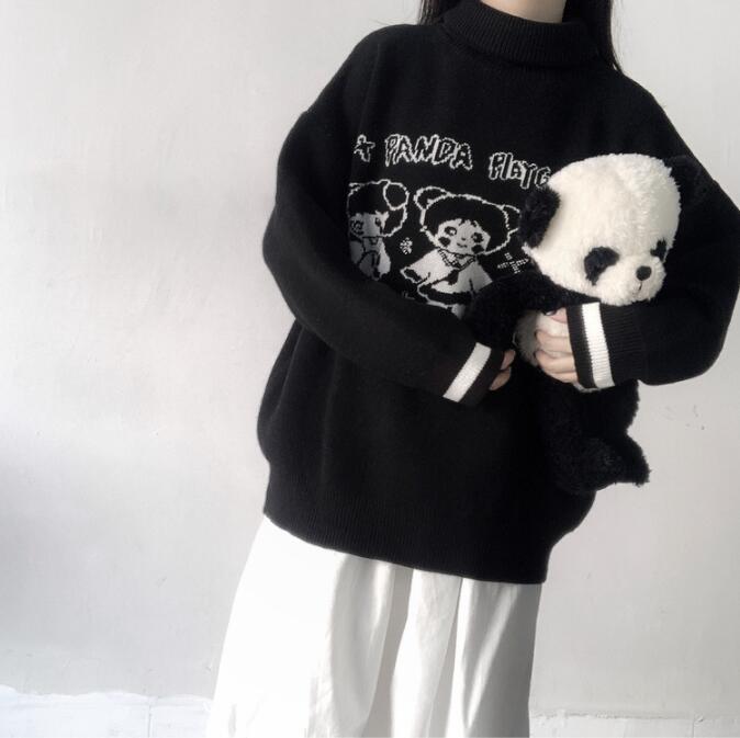 Panda Playgirl Knit Turtleneck