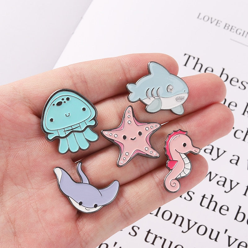 Tiny Sea Animal Pins