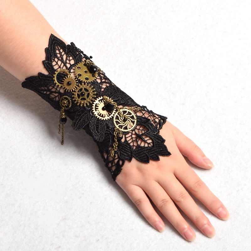 steampunk handschuhe Steampunk Gauntlet Gear Cogs Cuff Band Bracelet Victorian Kawaii Babe