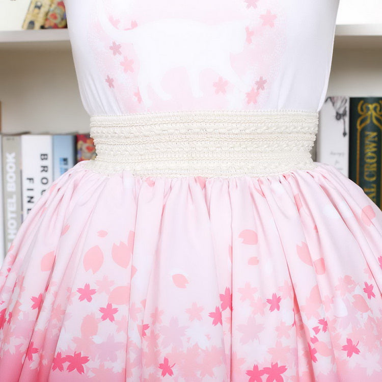 pink cherry blossom bunny lolita skirt petticoat pink princess sweet lolita style harajuku japan fashion sakura blossom tree by kawaii babe