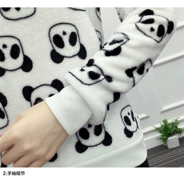 Fuzzy Flannel Crewnecks