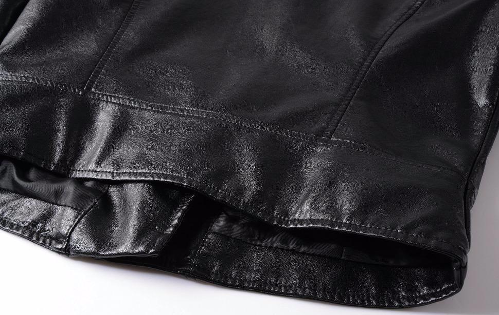 Asymmetrical Motorcycle Jacket Vegan Leather Coat by Kawaii Babe