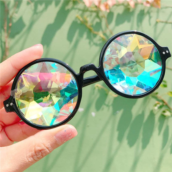 crystal sunglasses crystallized gems jewels shades sun glasses specs round circle kawaii harajuku japan fashion by kawaii babe
