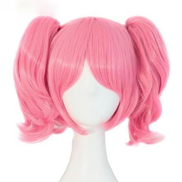 puella magi madoka magica magical girl cosplay wig synthetic hair anime cosplaying kanekalon fibre kawaii babe