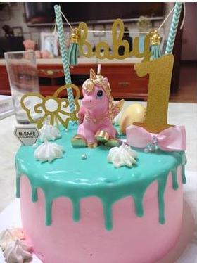 golden pink unicorn candles pegasus my little pony  birthday cake candle stick wax figurine kitsch kawaii cake decorating decor baby shower by kawaii babe
