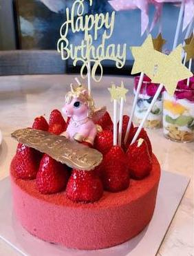 golden pink unicorn pegasus birthday cake candle stick wax figurine kitsch kawaii cake decorating decor baby shower by kawaii babe