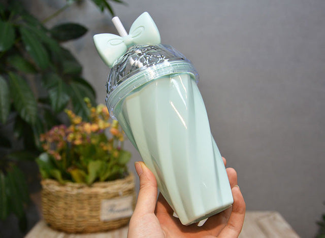 Pastel Princess Butterfly Bow Water Bottle Pastel Candy by Kawaii Babe