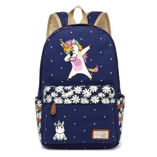 Cosmic Rainbow Unicorn Backpack Book Bag Ruck Sack Purse | Kawaii Babe