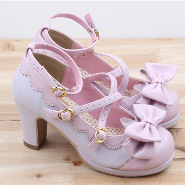 Sweet Pearl Embellished Lolita Heels - Many Colors by Kawaii Babe
