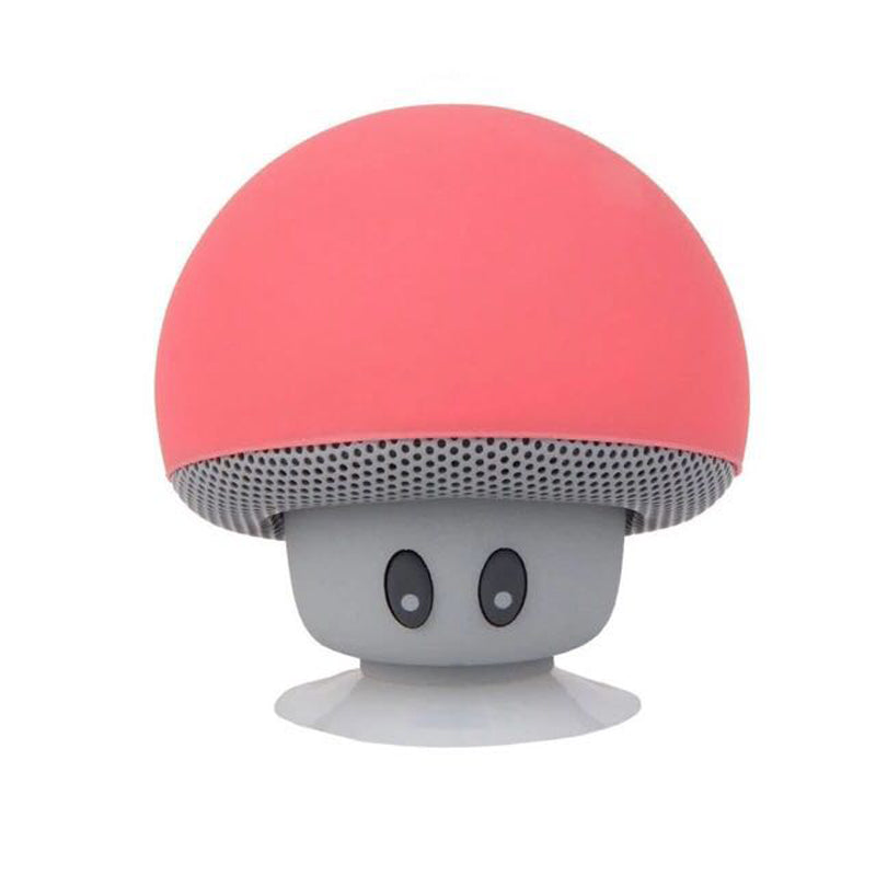 waterproof bluetooth mushroom speaker with built in microphone hands free mic device portable nintendo kawaii red mushroom toadstool by kawaii babe