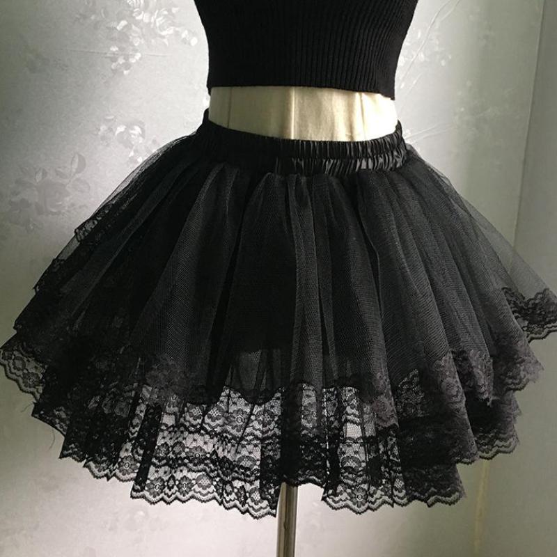 Layered Lace Tutu or Lolita Petticoat Underskirt Waist Coat Kawaii ...