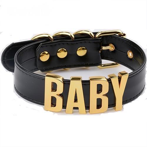 BABY choker collar necklace bdsm ddlg kink fetish ageplay cgl cglre daddy dom little girl little space princess cosplay 