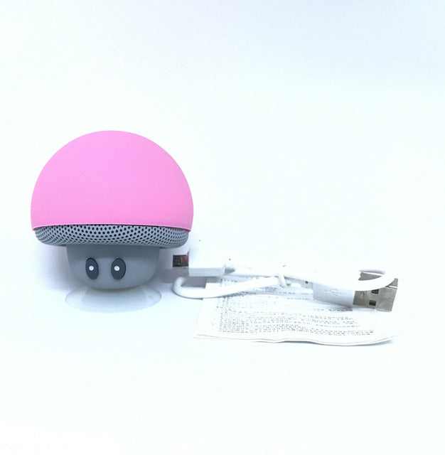 waterproof bluetooth mushroom speaker with built in microphone hands free mic device portable nintendo kawaii mushroom toadstool by kawaii babe