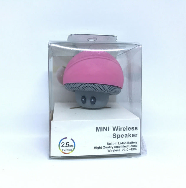 waterproof bluetooth mushroom speaker with built in microphone hands free mic device portable nintendo kawaii mushroom toadstool by kawaii babe