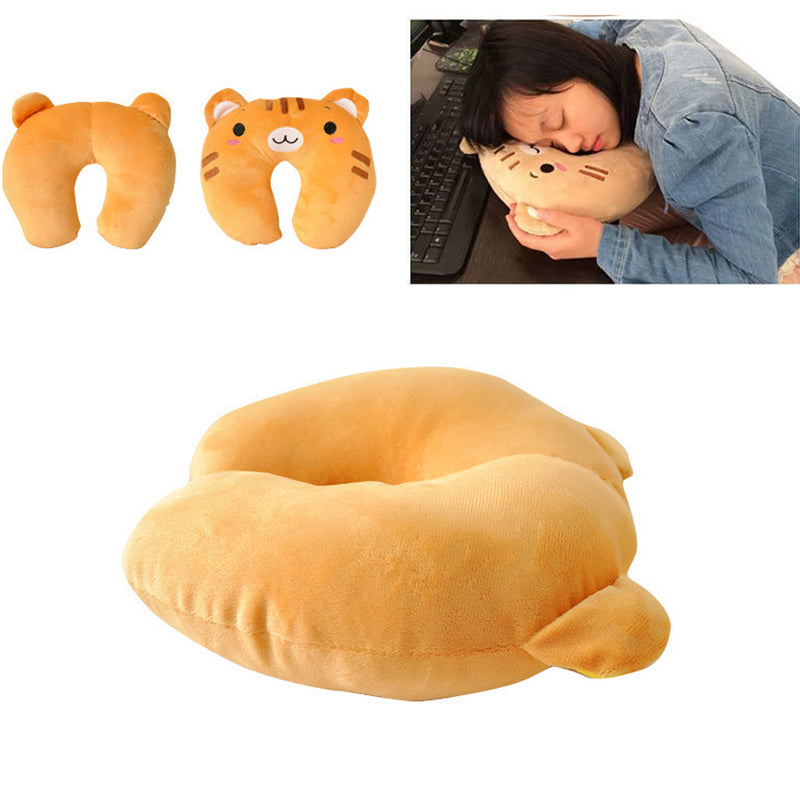 Kawaii Neck Support Pillow Cushion Baby Animal Faces