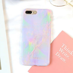 pastel milky marble granite stone iphone cases soft tpu rubber silicone phone case by kawaii babe